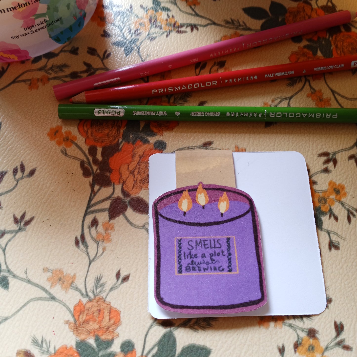 Smells Like A Plot Twist Brewing-Magnetic Book Mark