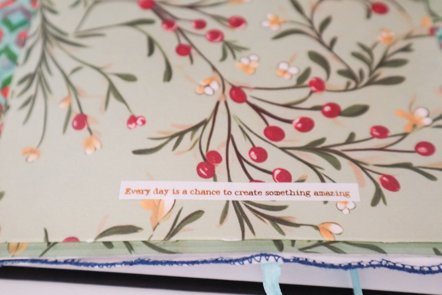 Handmade Vintage Soft Cover with Fabric Collage Journal| Junk Journal