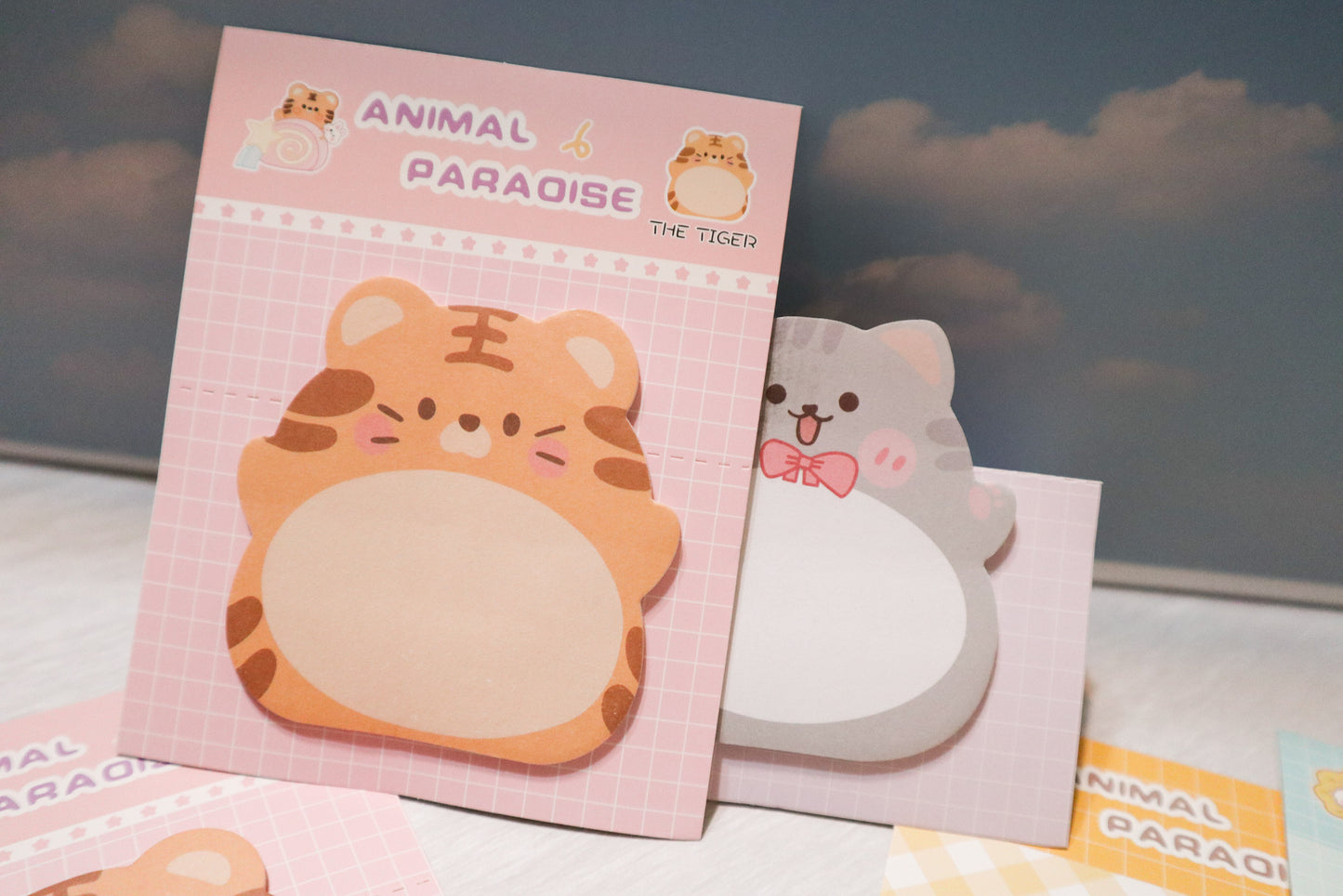 Pastel Animals Shape Mini Sticky Notepads