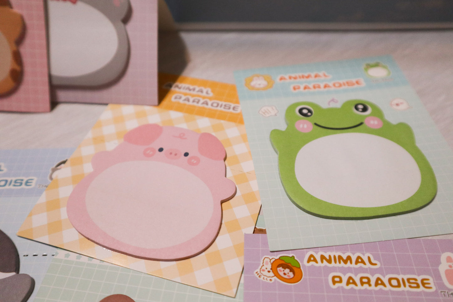 Pastel Animals Shape Mini Sticky Notepads
