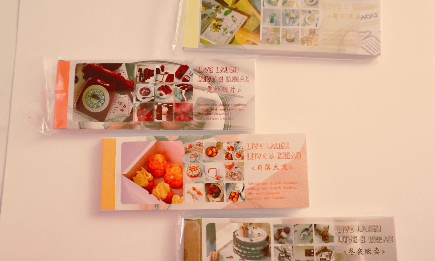 (Peach Theme) Fall Nostalgia Polaroid Sticker Book – Landscape Pad with Whimsical Ephemera Photo Stills