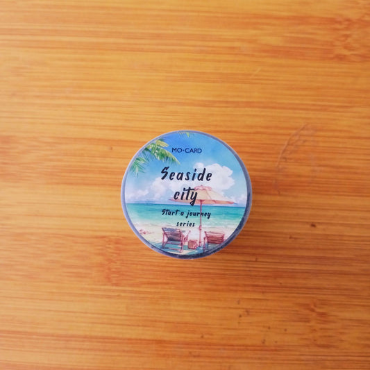 (Seaside City) Washi Tape|  Sakura Town Tokyo| Scenic Washi| Travel Scenery for Scrapbooking & Journaling