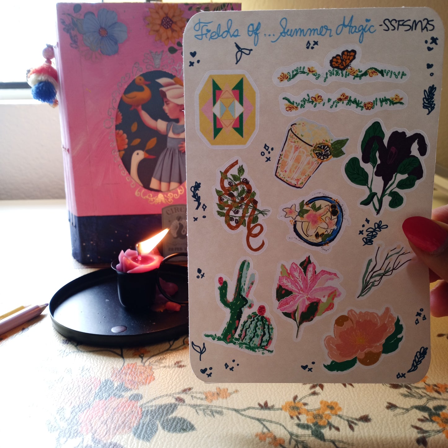 Fields of Summer Magic Sticker Sheet| Journal stickers