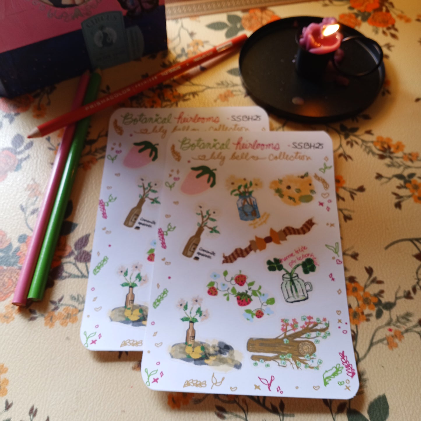Botanical Heirlooms| Sticker Sheet| Journal Stickers
