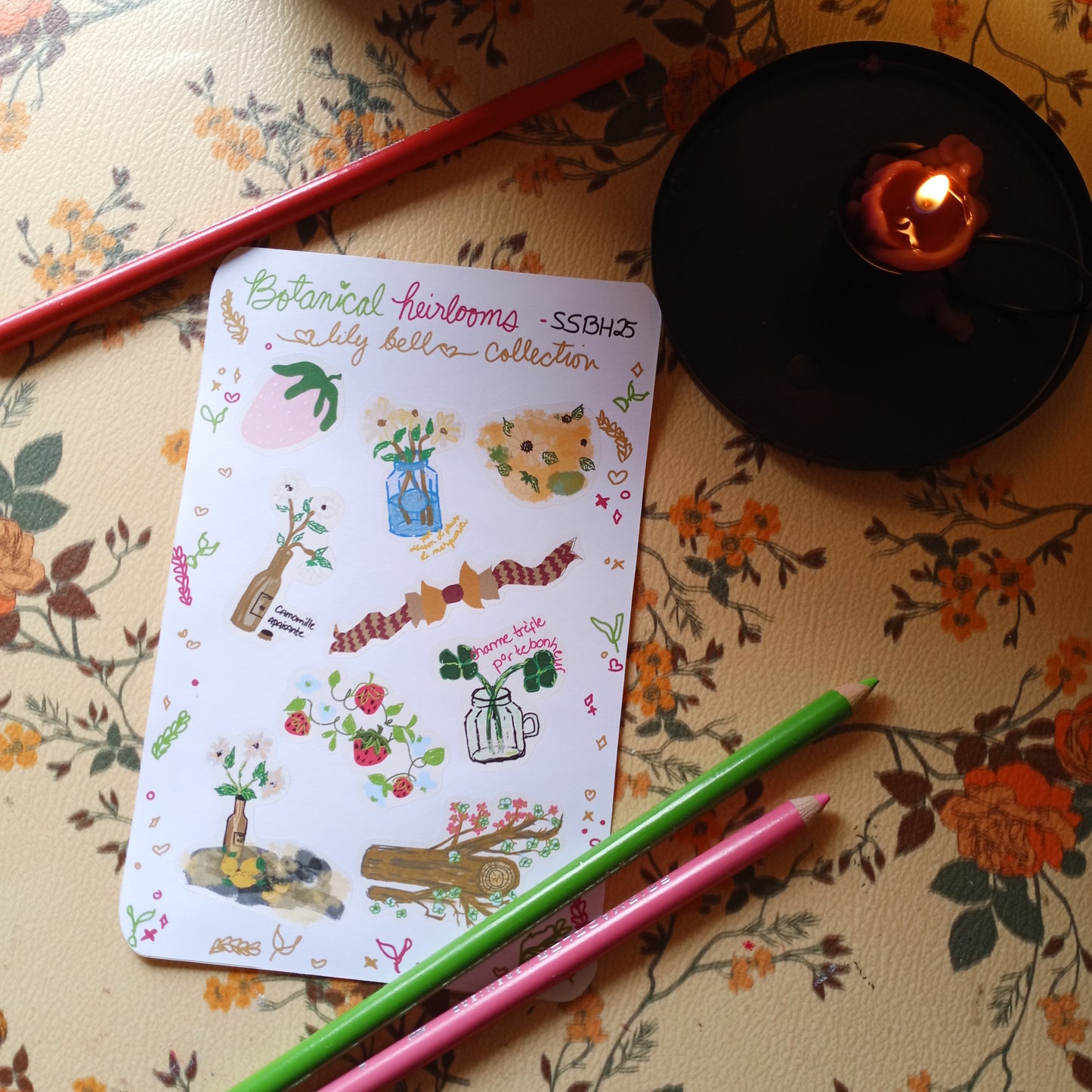 Botanical Heirlooms| Sticker Sheet| Journal Stickers