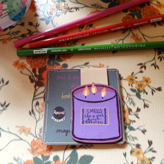 Smells Like A Plot Twist Brewing-Magnetic Book Mark