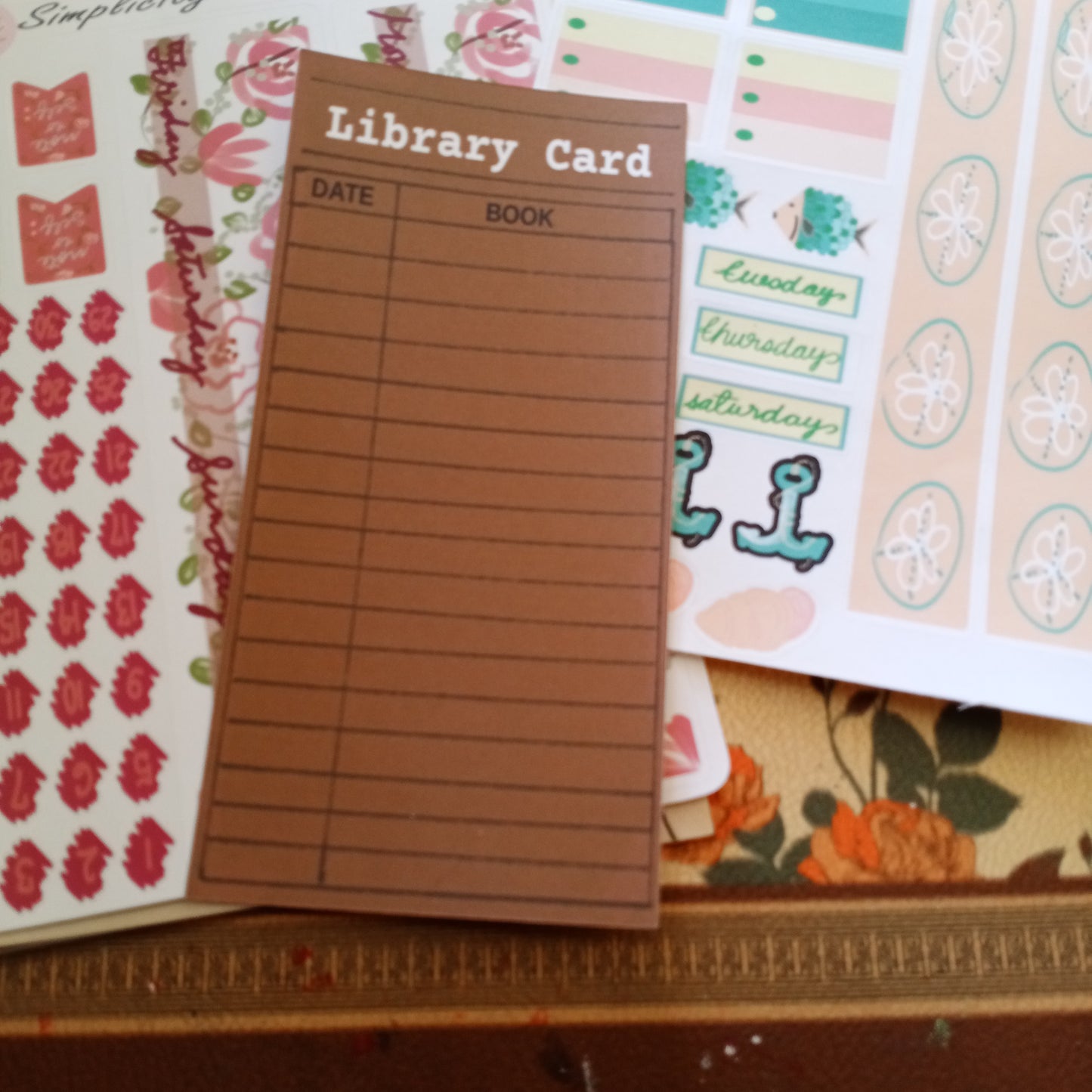 Ephemera Pack with Vintage stickers, Sticker sheets, Prints, Antique Book Pages