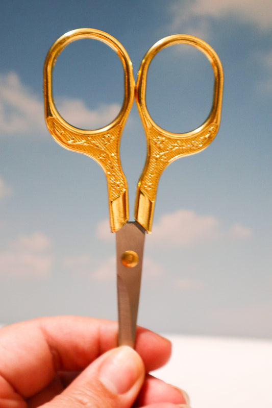Golden Color Mini Craft Scissors