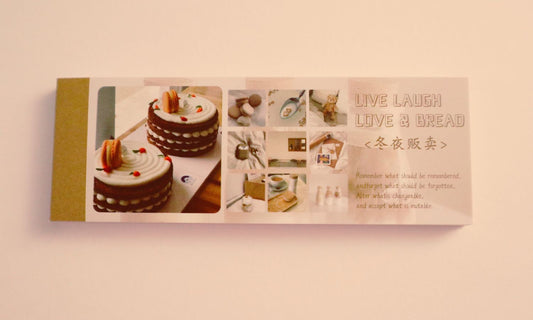 (Brown Theme) Fall Nostalgia Polaroid Sticker Book – Landscape Pad with Whimsical Ephemera Photo Stills